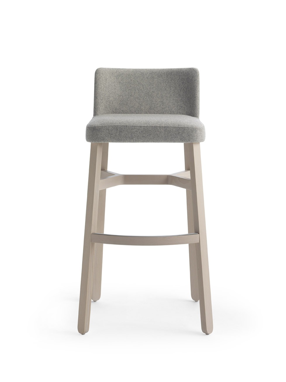 Croissant High Stool With Back