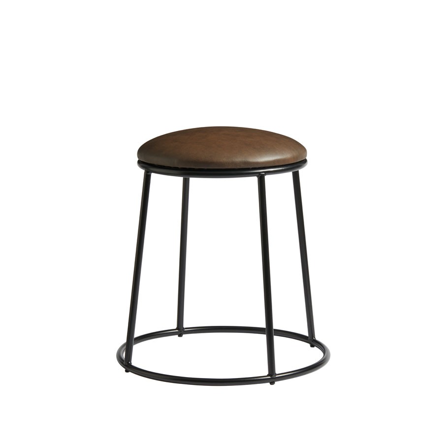 Max Low Stool – Upholstered Seat